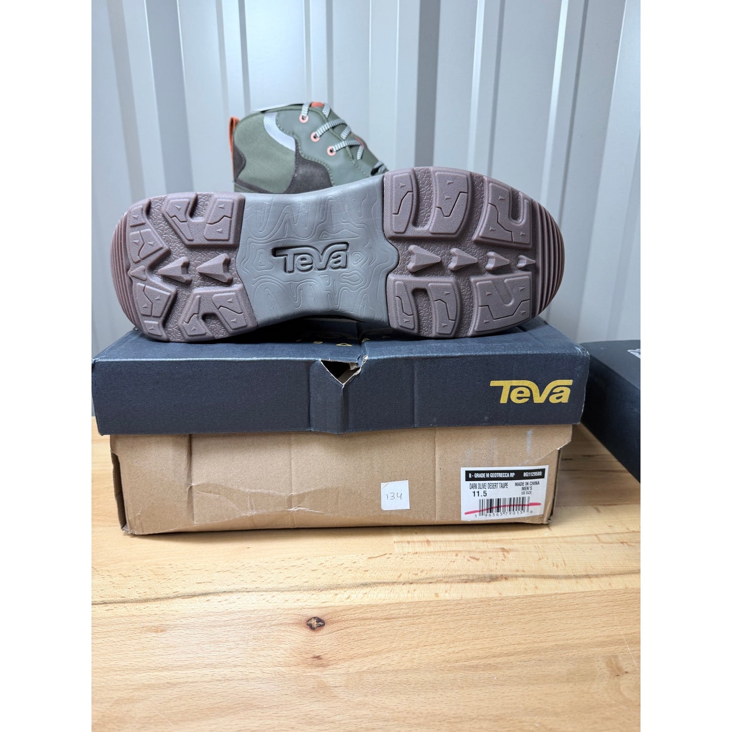 Teva Geotrecca RP Men’s Hiking Boots Dark Olive / Desert Taupe Size 11.5
