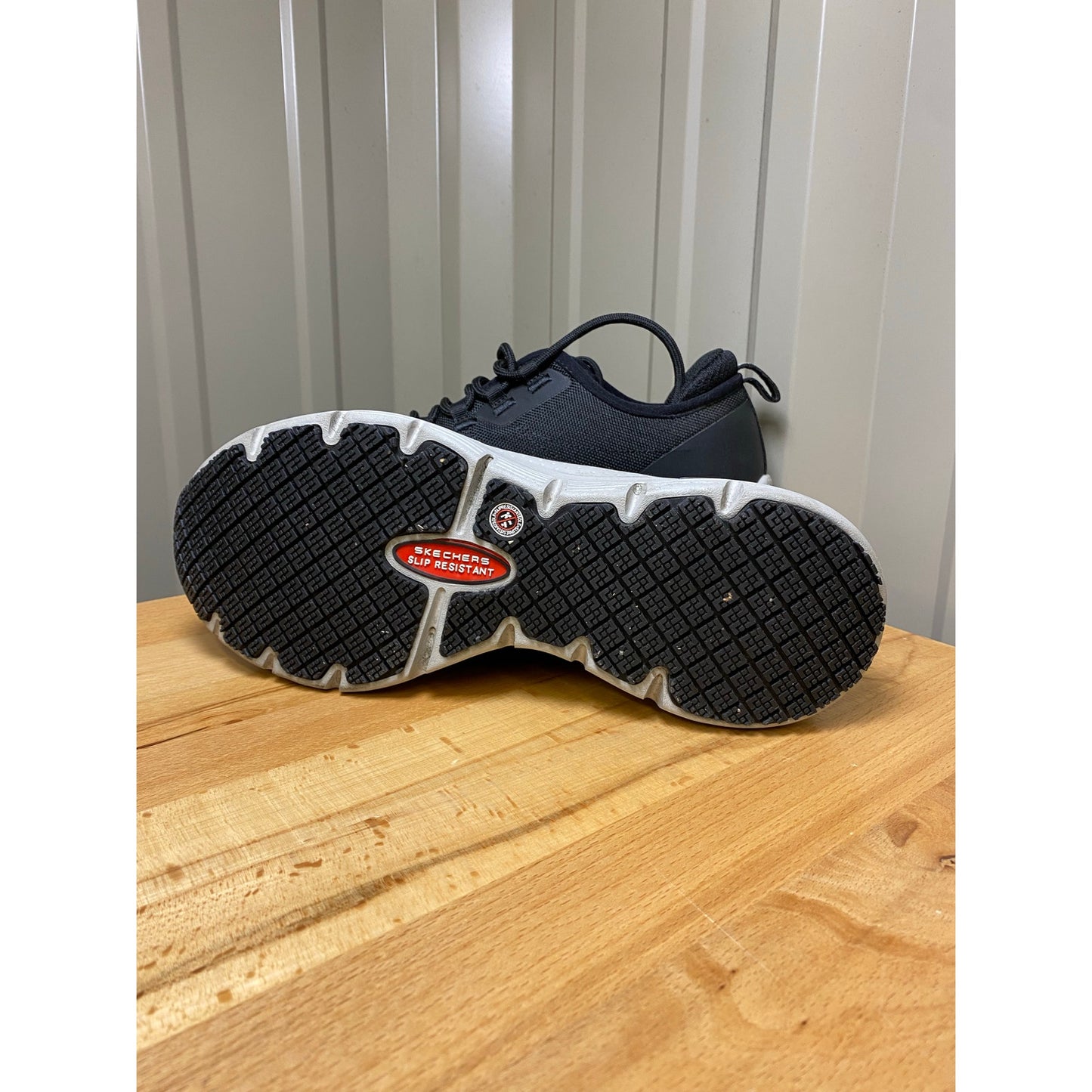 Skechers Arch Fit SR Ebinal Work Footwear Women's Size 7 Black Composite Toe