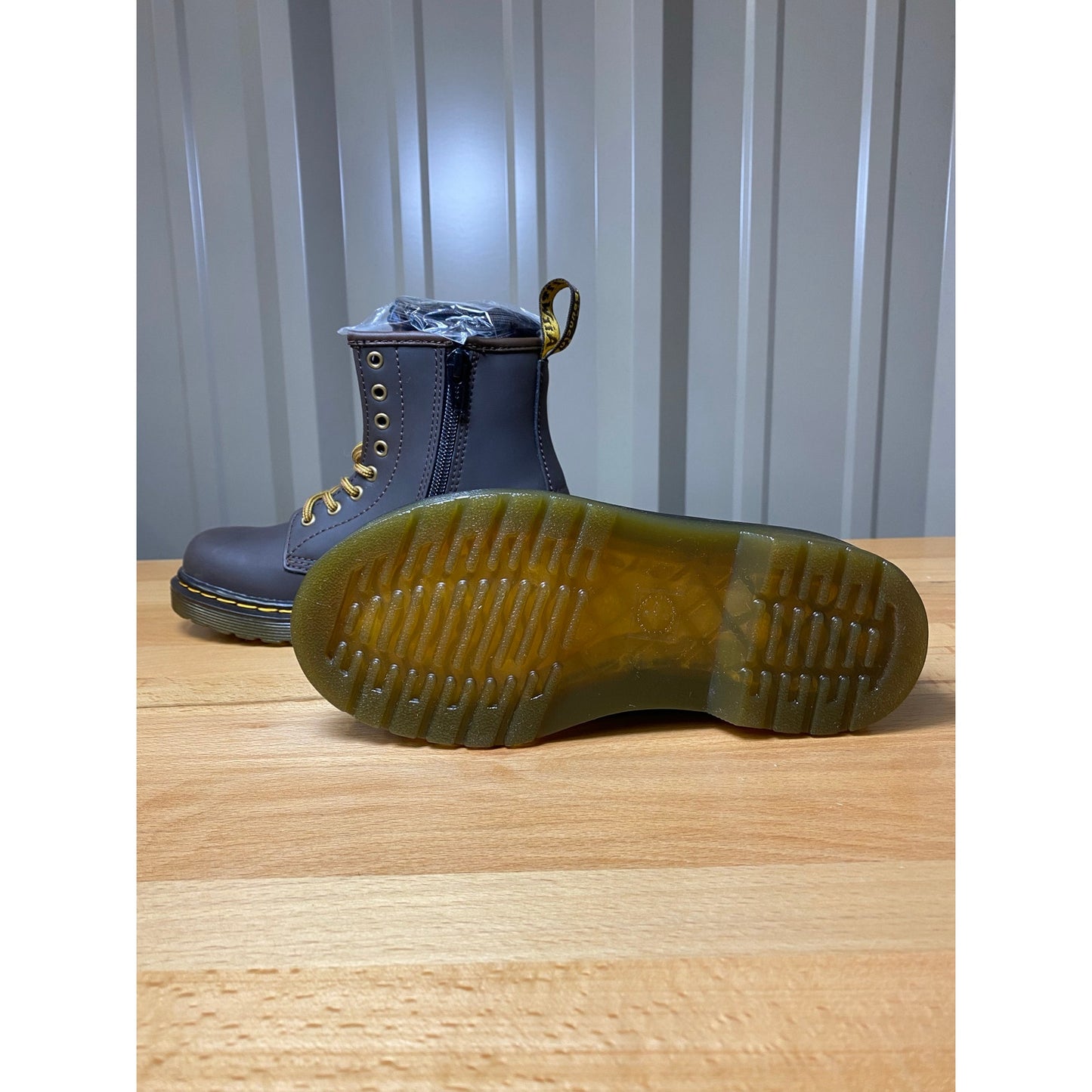 Dr. Martens 1460 J Gaucho Wildhorse Lamper Brown / Leather Youth Size 13 New!