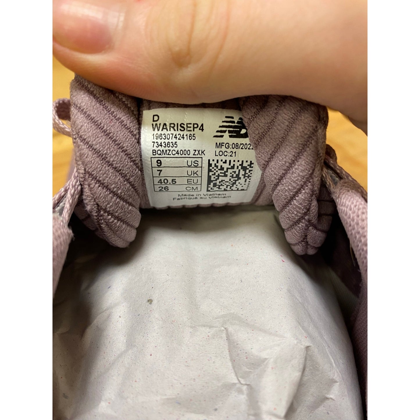 New Balance Fresh Foam Arishi V4 Purple Women's Size 9D (Wide)