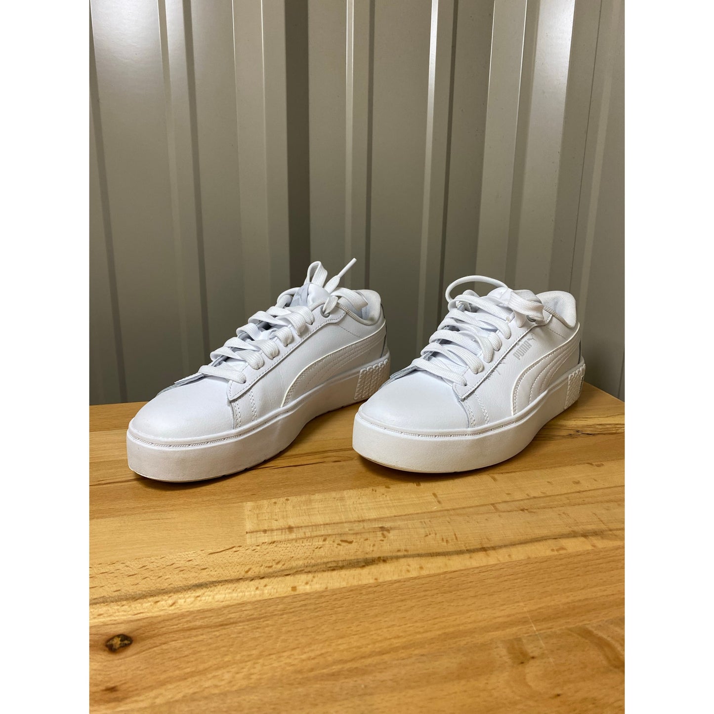 Puma Smash Platform Sneaker White Women's Size 8
