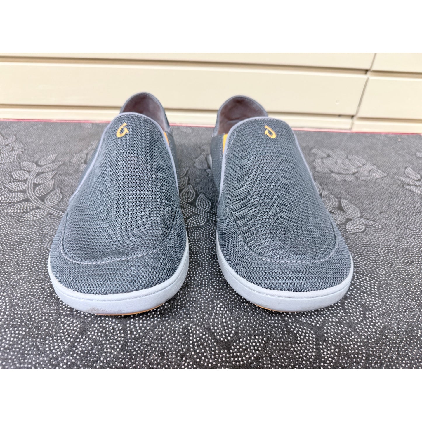 Olukai Nohea Mesh Men’s Gray Slip On Loafers Size 10