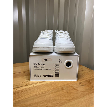 Label Go-To Low All White Women's Size 5 New!