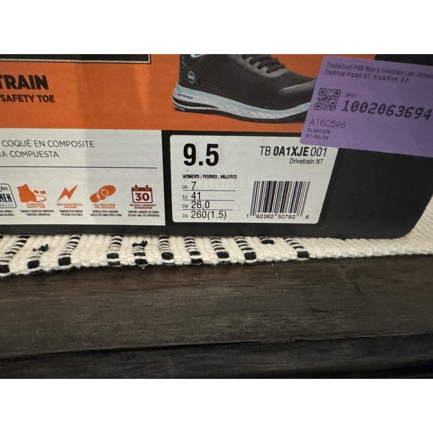 Timberland PRO N7061* Womens Black DS Comp Toe EH Athletic Work Shoes Size 9.5M