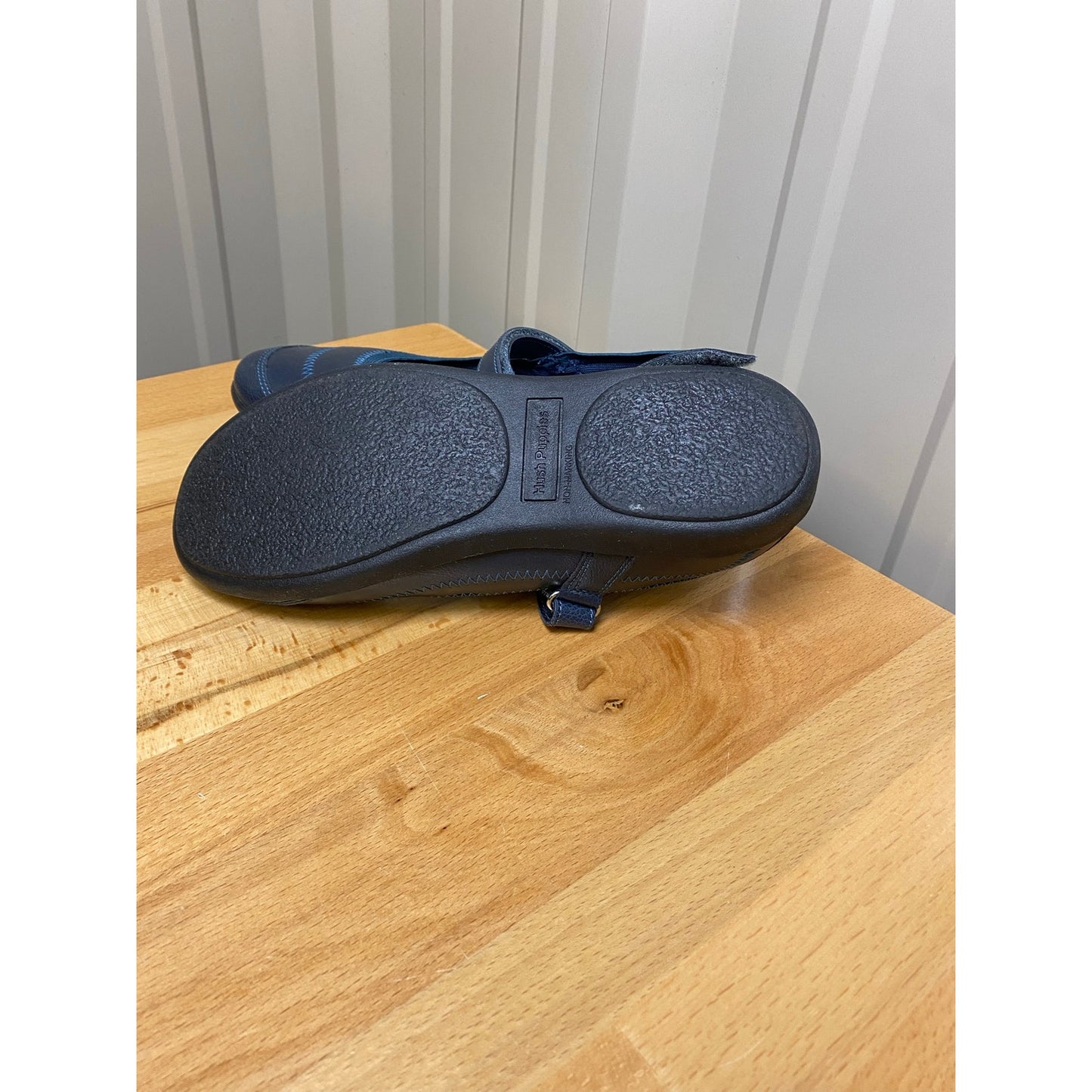 Hush Puppies Kid's Reese Mary Jane Flats Navy Size 4.5 Wide