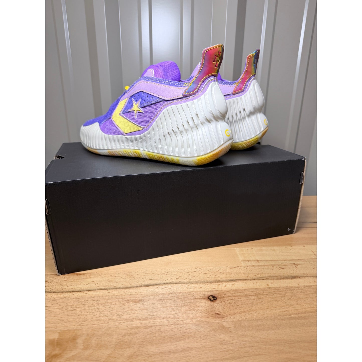 Converse All Star BB Prototype CX Mid Purple / Yellow / White Men’s 8.5 New!