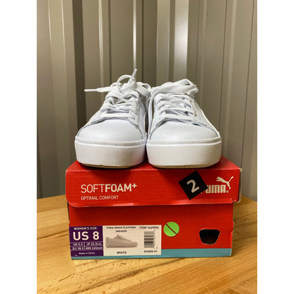 Puma Smash Platform Sneaker White Women's Size 8