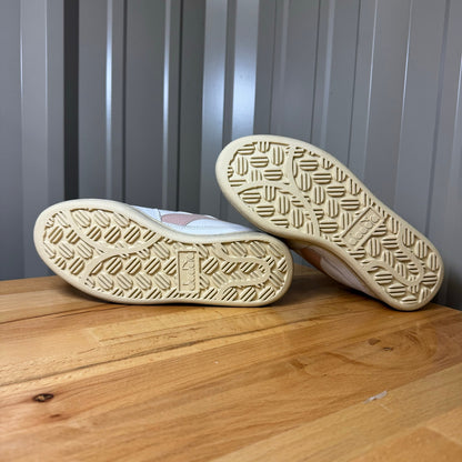 Diadora Heritage MI Basket Low White Pink Leather Sneakers Women's 7