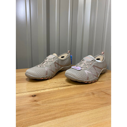Skechers Breathe Easy a Look Mary Jane Flats Beige/Pink Women's Size 7.5 New!