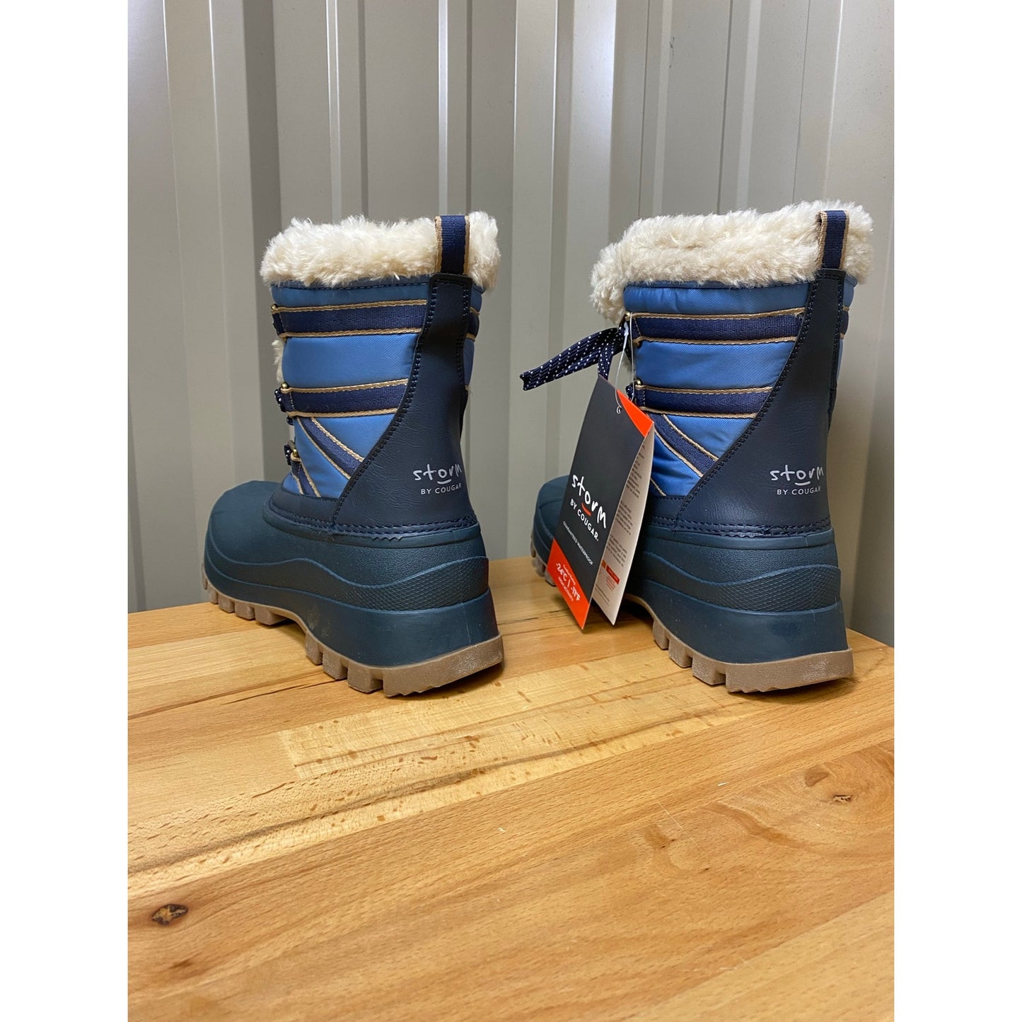 Storm by Cougar Fresno-Q Women's 9 Navy Waterproof Winter Boots New!