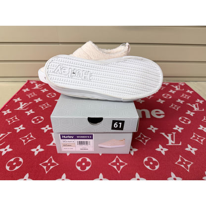 Hurley Arlo Puff Women’s Natural Beige Slip On Sneakers Size 8 New!