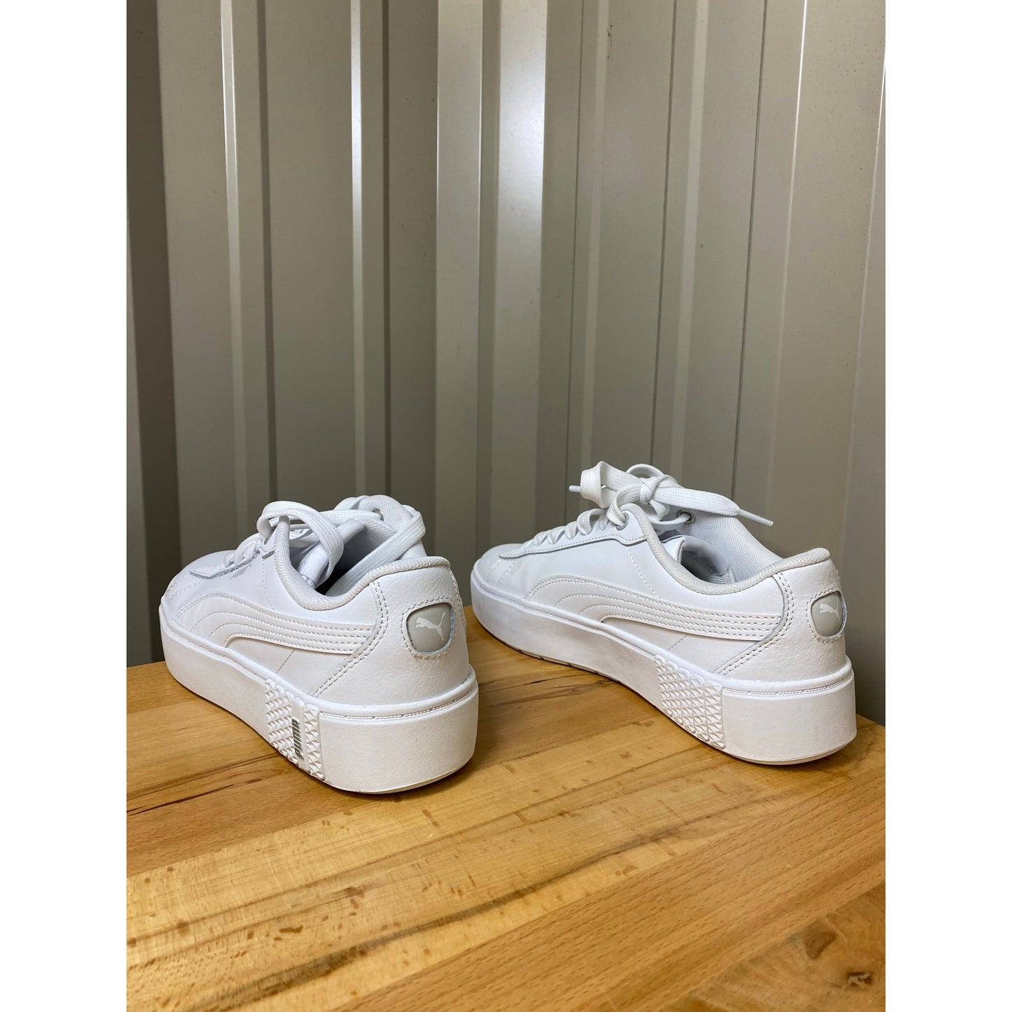 Puma Smash Platform Sneaker White Women's Size 8