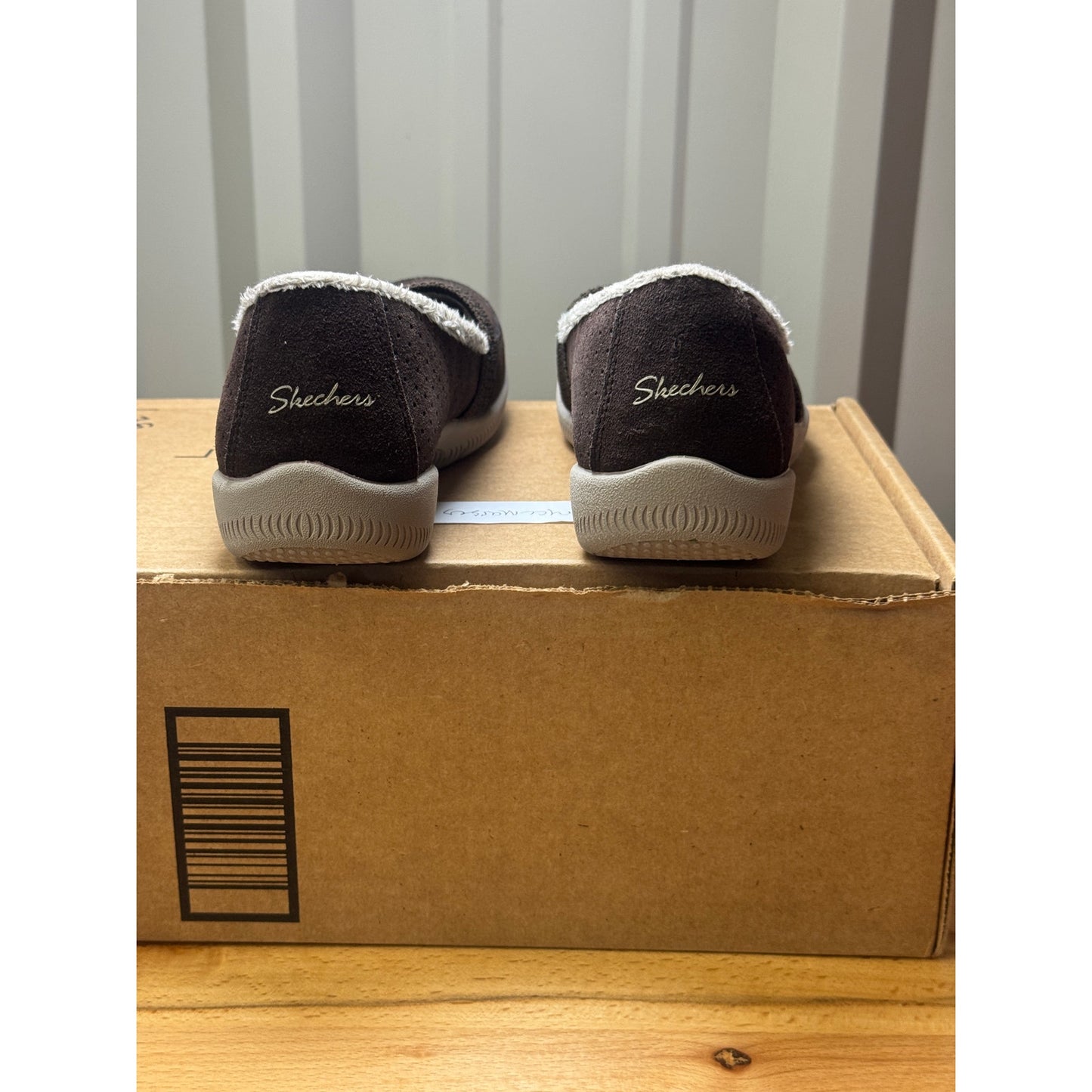 Skechers Women’s Air Cooled Memory Foam Chocolate Brown Slip On Shoes Size 7.5