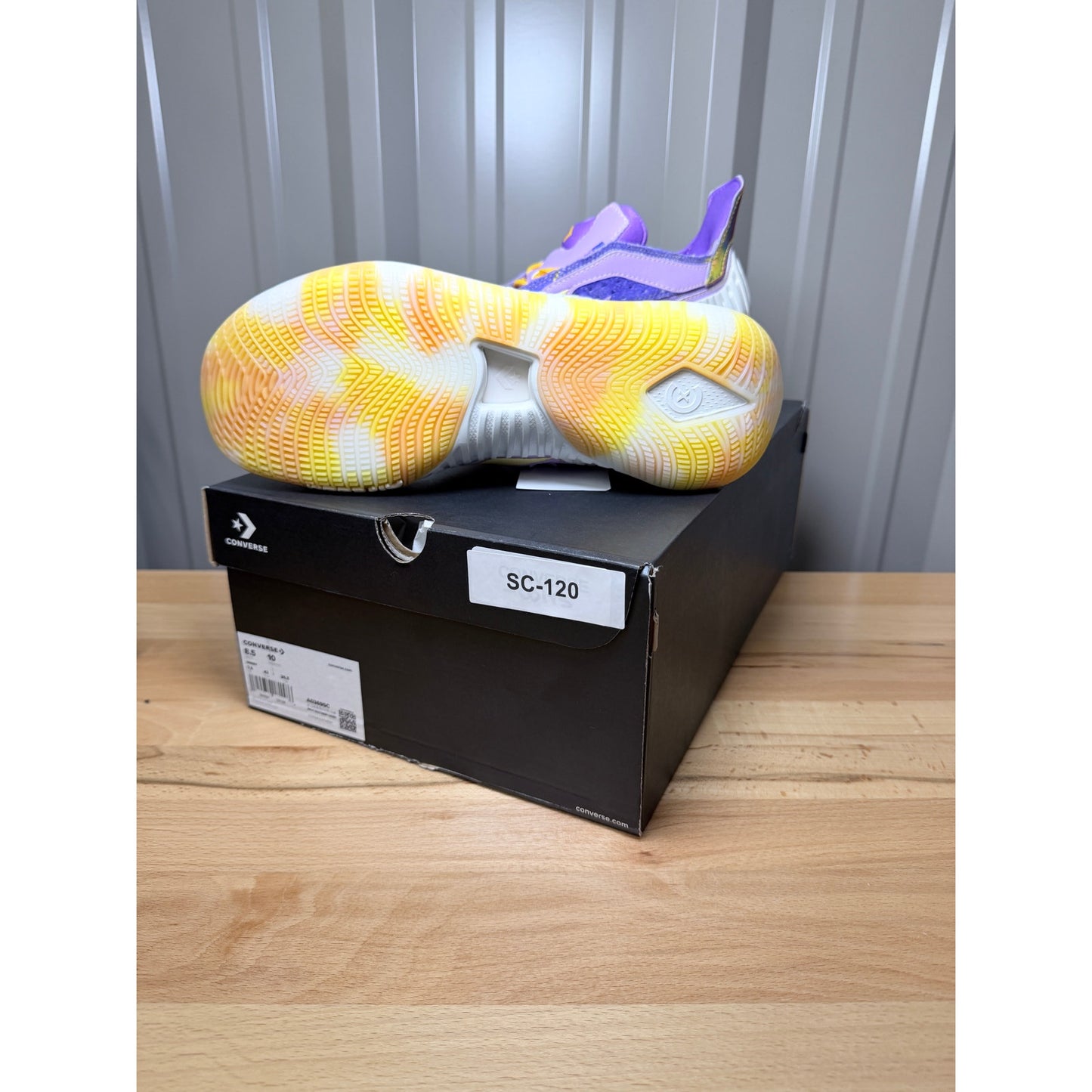 Converse All Star BB Prototype CX Mid Purple / Yellow / White Men’s 8.5 New!