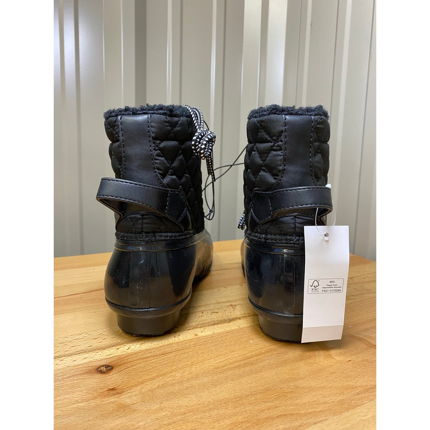 Sporto Women's Waterproof Black Boots Size 8 New!