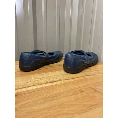 Hush Puppies Kid's Reese Mary Jane Flats Navy Size 4.5 Wide