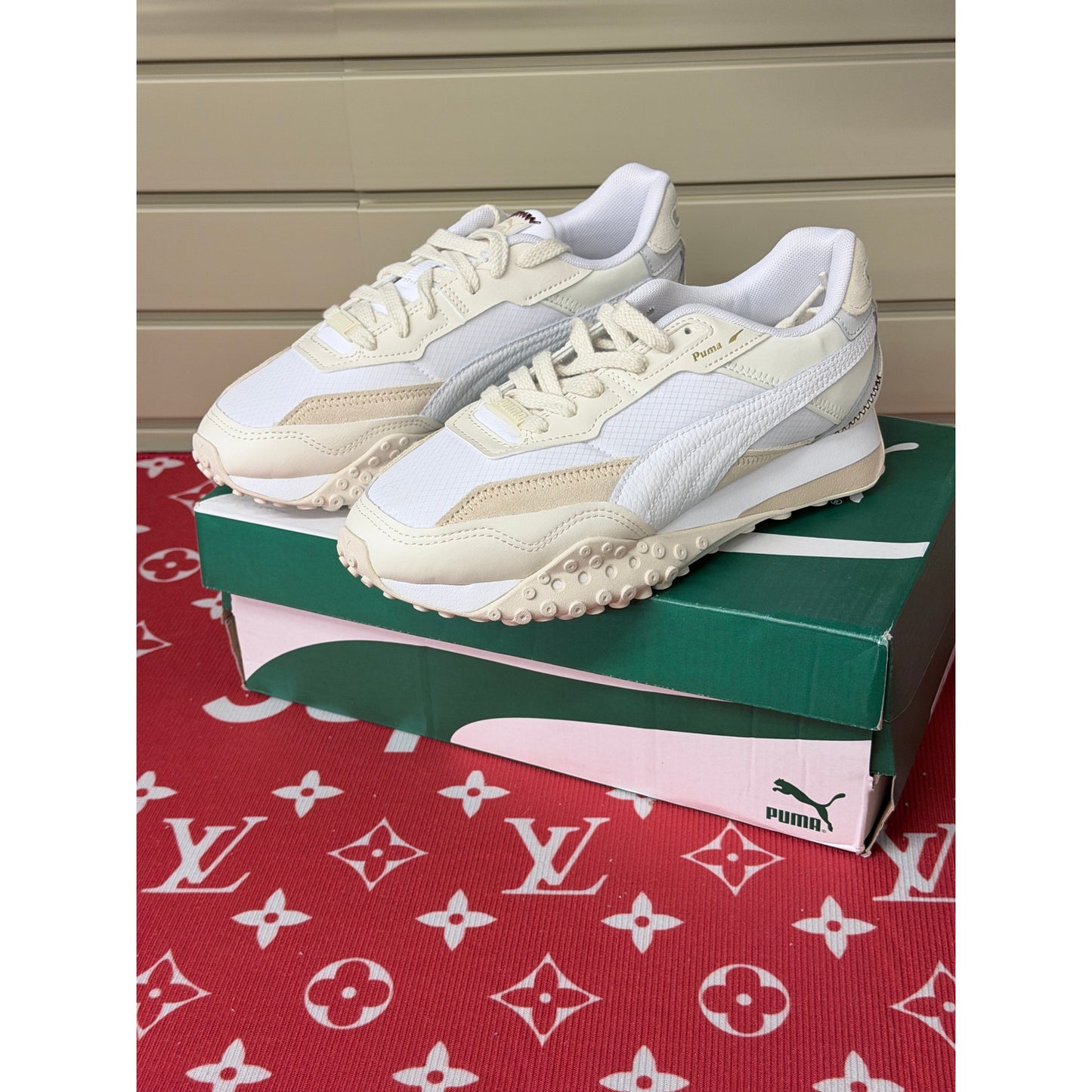 Puma Blacktop Rider Soft Women's White / Alpine Snow Size 7.5 New!