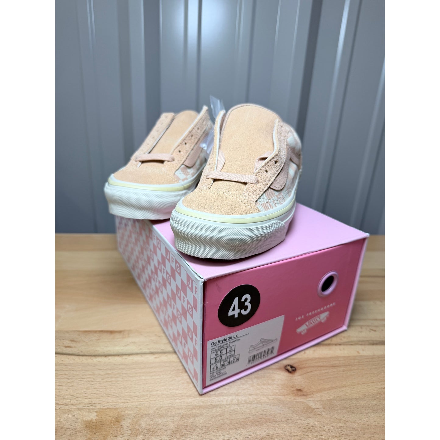 Vans x Joe Freshgood OG Style Honeymoon Stage 36 LX Khaki Women’s Size 6 New!