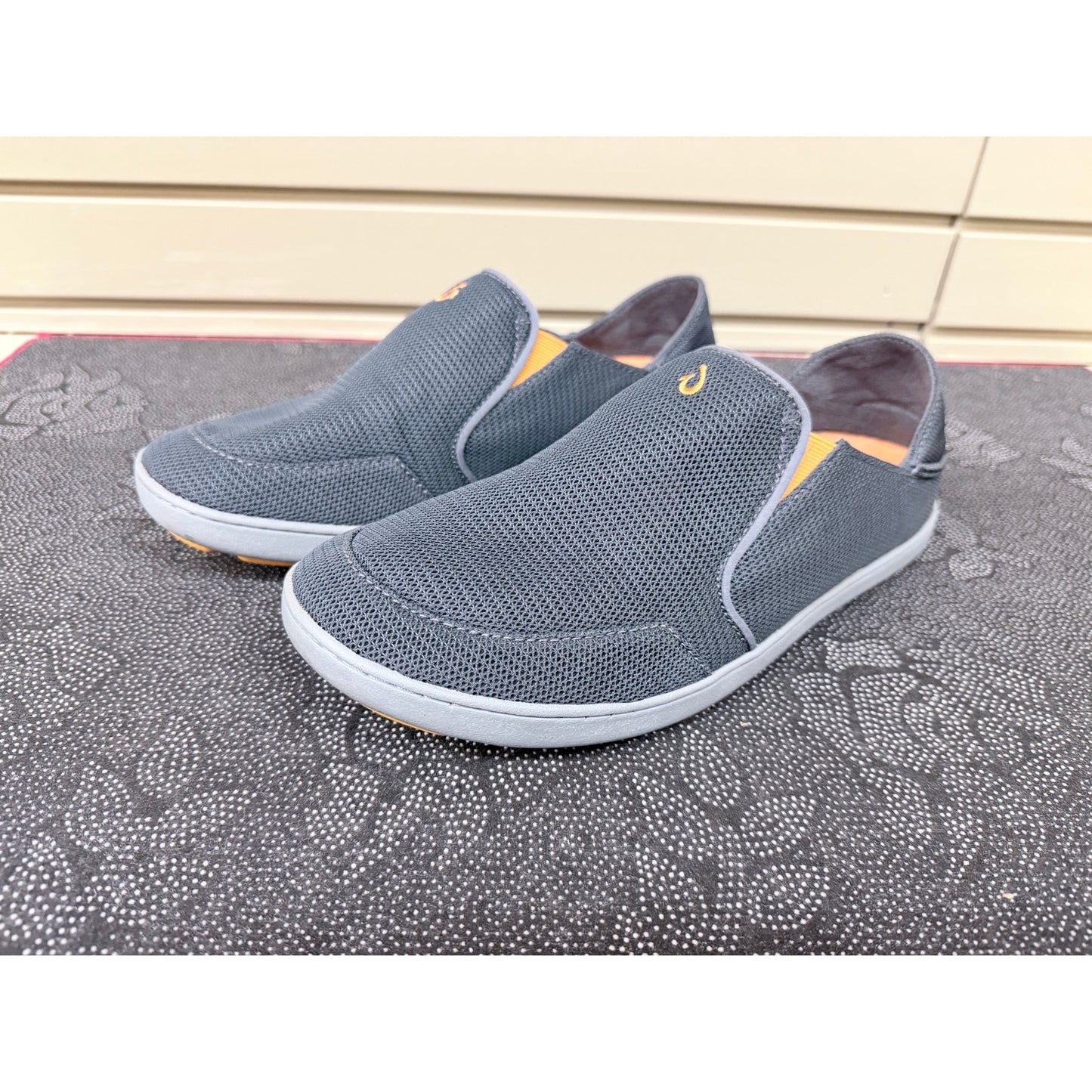 Olukai Nohea Mesh Men’s Gray Slip On Loafers Size 10
