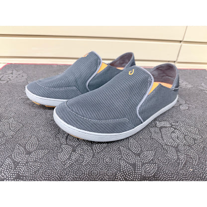 Olukai Nohea Mesh Men’s Gray Slip On Loafers Size 10