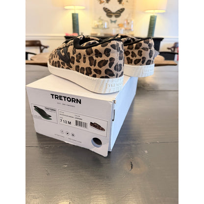 Tretorn Nylite Plus Women’s Canvas Leopard Print Sneakers Size 7.5 New!