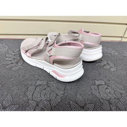 Skechers Arch Fit Fresh Bloom Women’s Taupe Sandals Size 10 New!