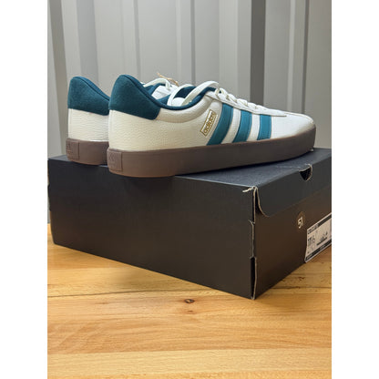 Adidas VL Court 3.0 Men’s White / Preloved Teal / Aurora Ivy 11.5 New!