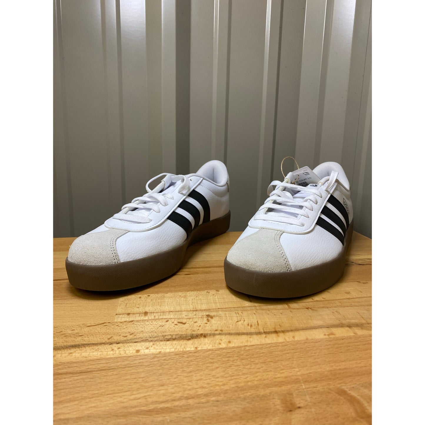 Adidas VL Court 3.0 Men's Size 11 White/Black/Tan ID8797 New!