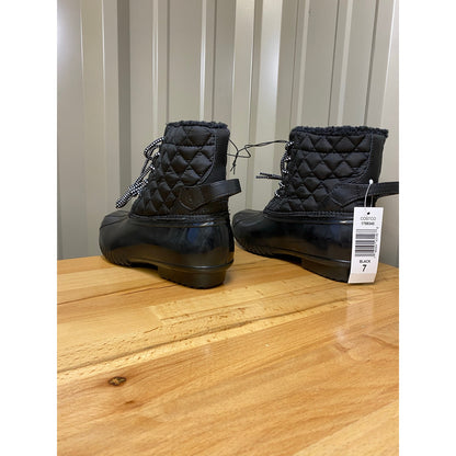Sporto ANDIE Women's Waterproof Black Boots Size 7 New!