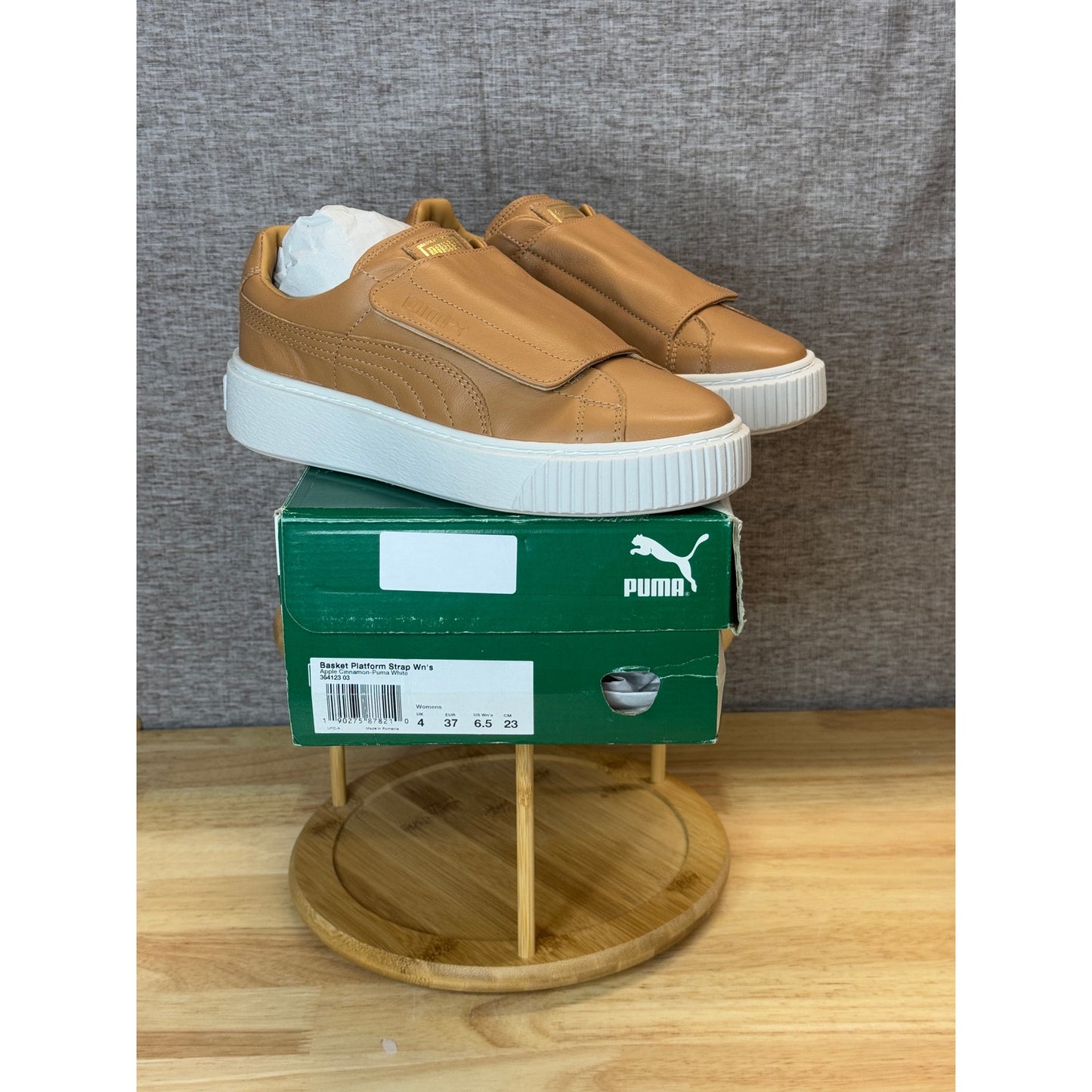 Puma Basket Platform Strap Women’s Sneaker Apple Cinnamon Size 6.5