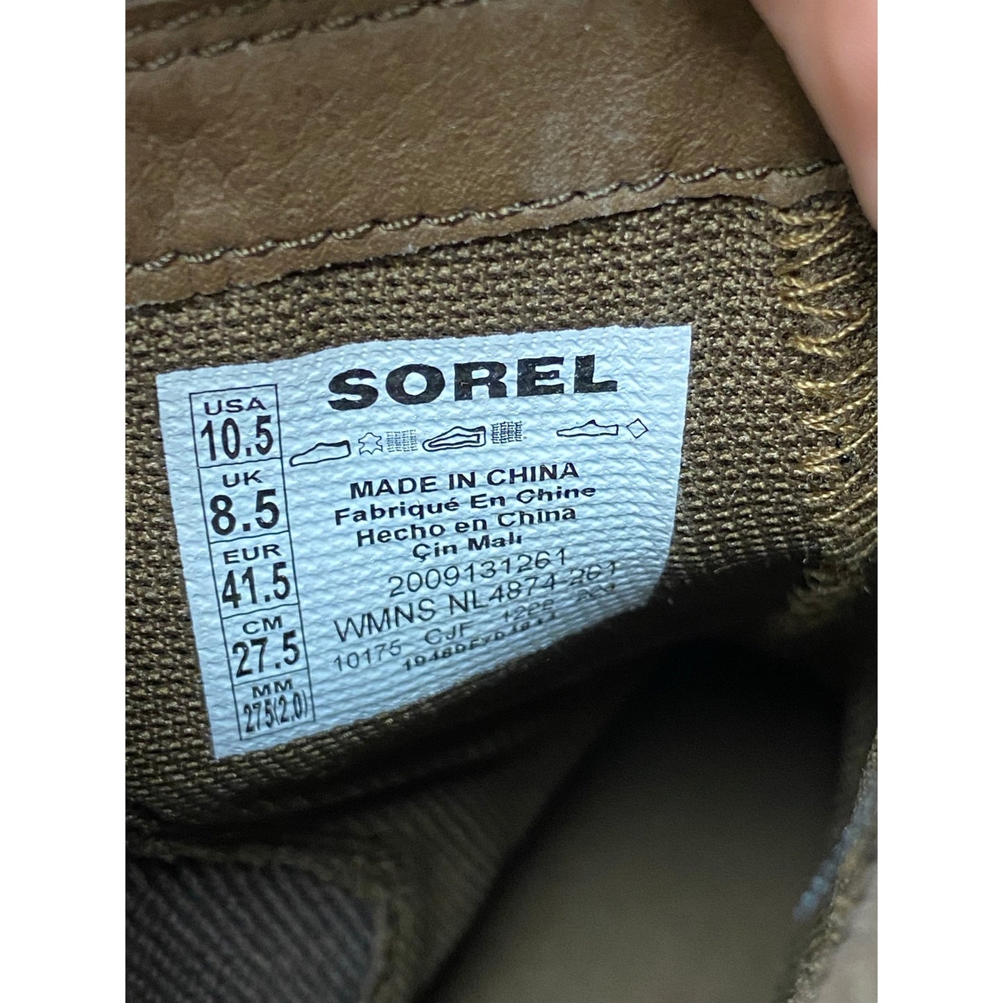 Sorel Women's Size 10.5 Hi Line Heel Chelsea Boot Umber Ceramic