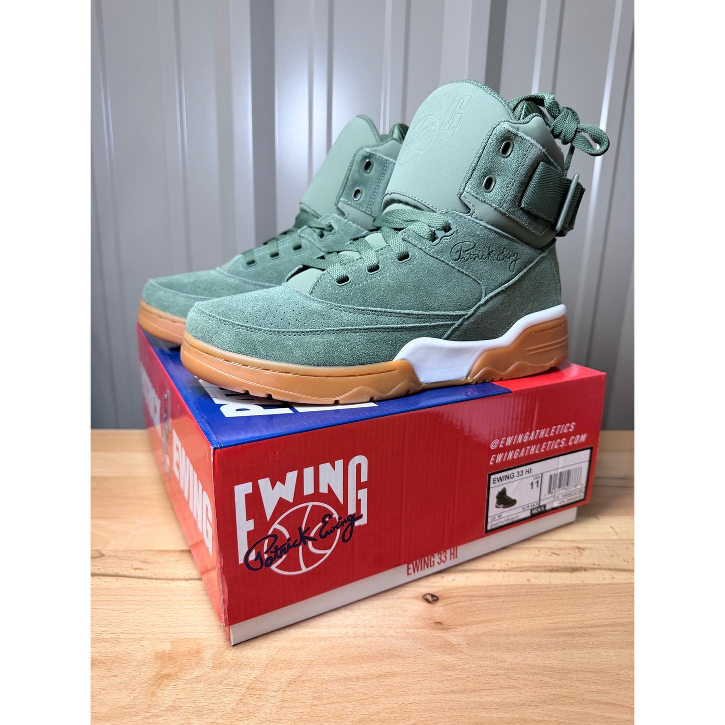 Ewing Athletics Patrick Ewing 33 Hi Green / White / Gum Men’s Size 11 New!