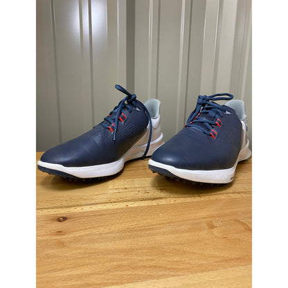 Foot Joy Fuel Men's Size 7.5 Wide Navy/White Golf Shoe