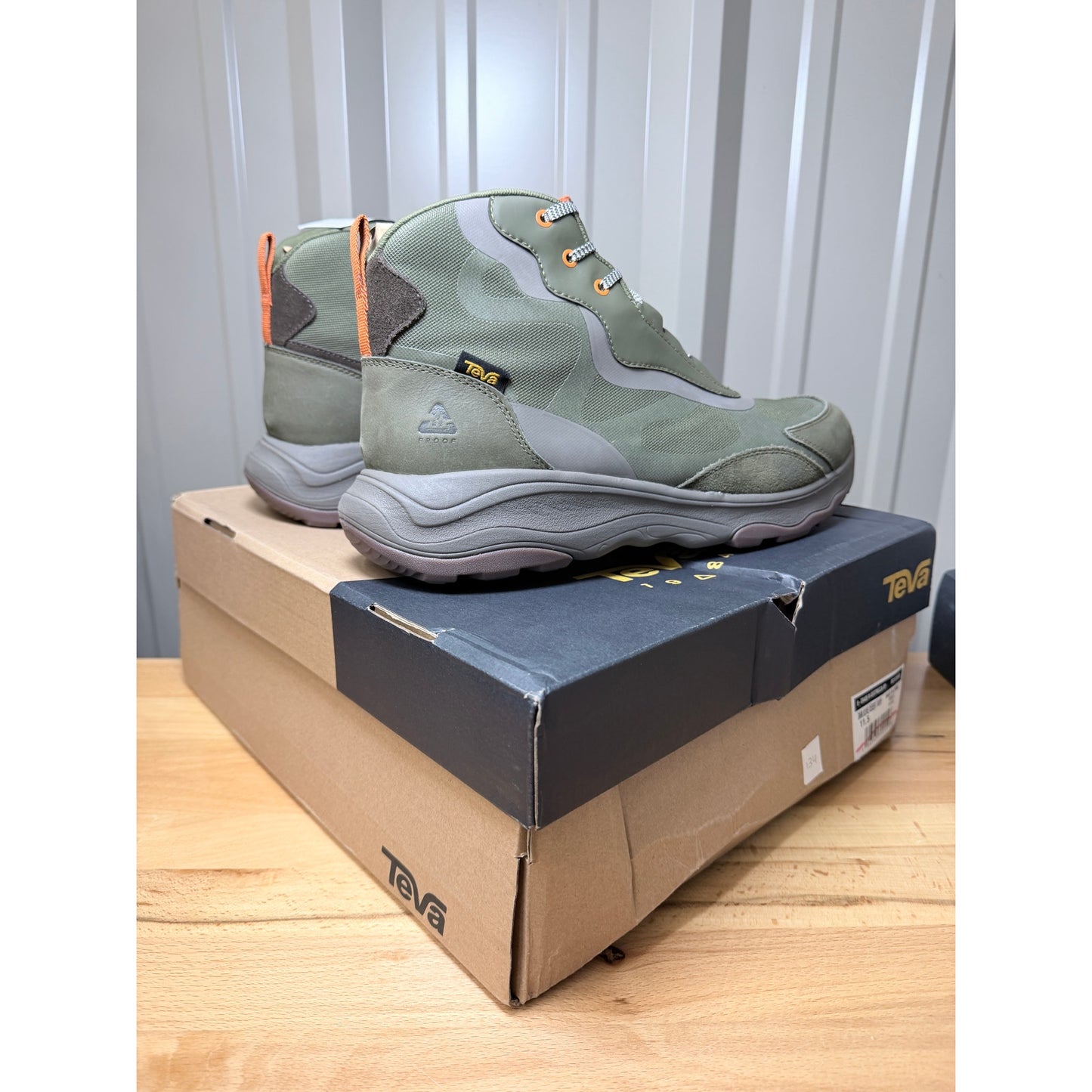 Teva Geotrecca RP Men’s Hiking Boots Dark Olive / Desert Taupe Size 11.5