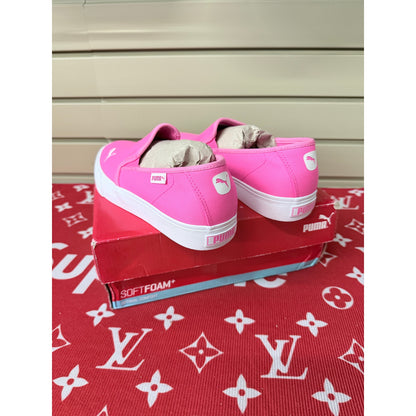 Puma Bari Slip On Fluo Pink Hot Pink Softfoam+ Women’s Size 7 New!
