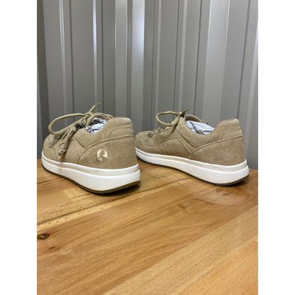 Billy Footwear Comfort Joggers Wraparound Zipper Women's 8 Wide Beige