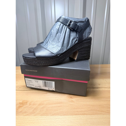 Vince Camuto Ranneli Women’s Black Wedge Size 9.5 New!
