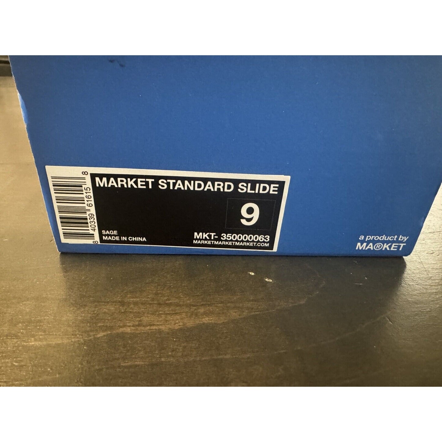 Market Men's Size 9 Women's Size 10. 5 Standard Slide Sandals Sage New In Box
