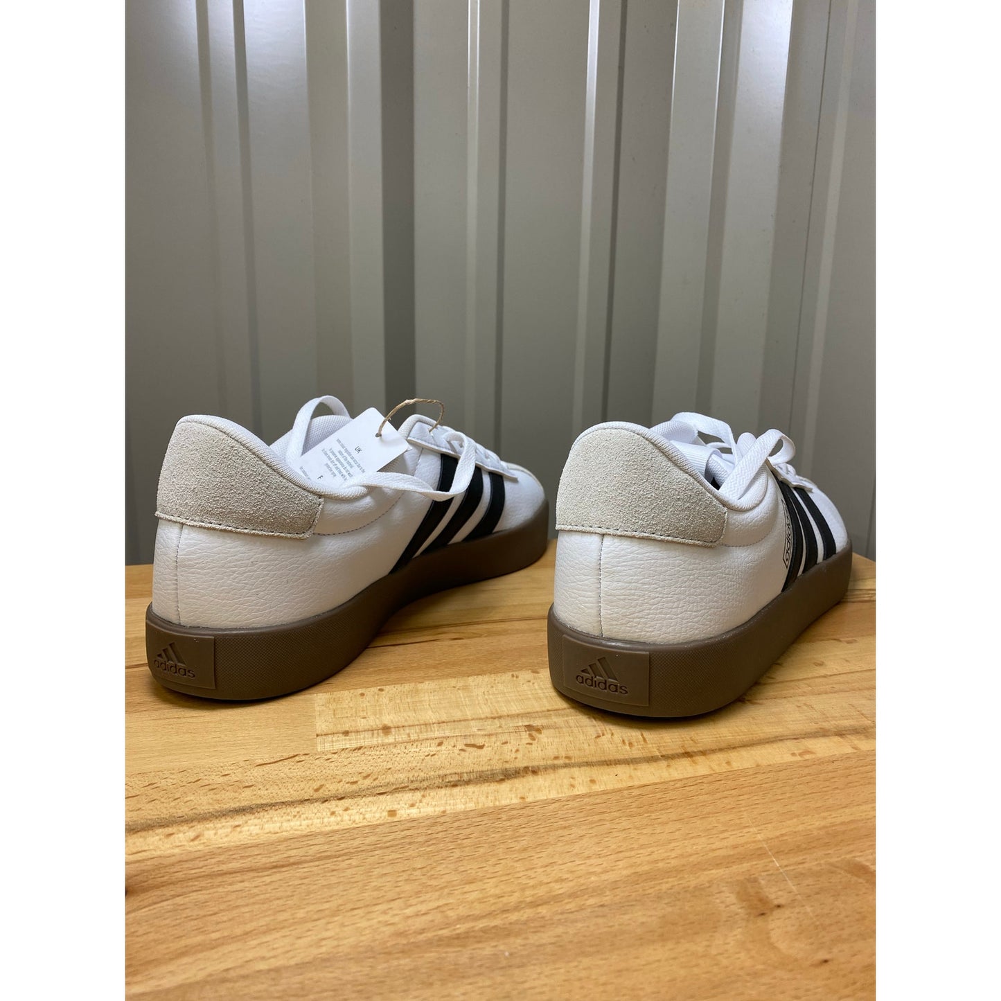 Adidas VL Court 3.0 Men's Size 11 White/Black/Tan ID8797 New!