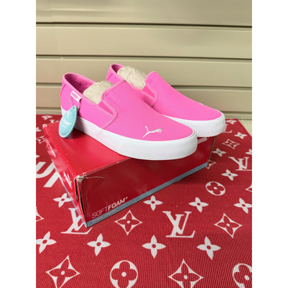 Puma Bari Slip On Fluo Pink Hot Pink Softfoam+ Women’s Size 7 New!