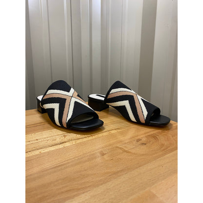 Sanctuary SA-Ruby Women's Heel Sandals Size 9 Black/Milk/Tan New!