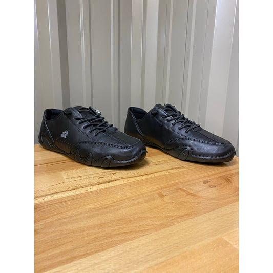 Obeck Men's Hiking/Running Shoes Black Leather Size 7.5 Extra Insoles New!