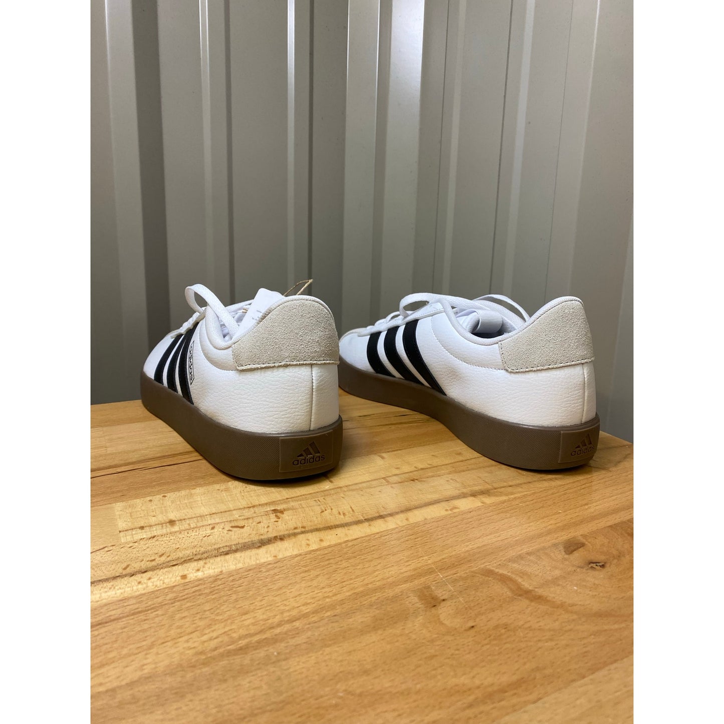Adidas VL Court 3.0 Men's Size 11 White/Black/Tan ID8797 New!