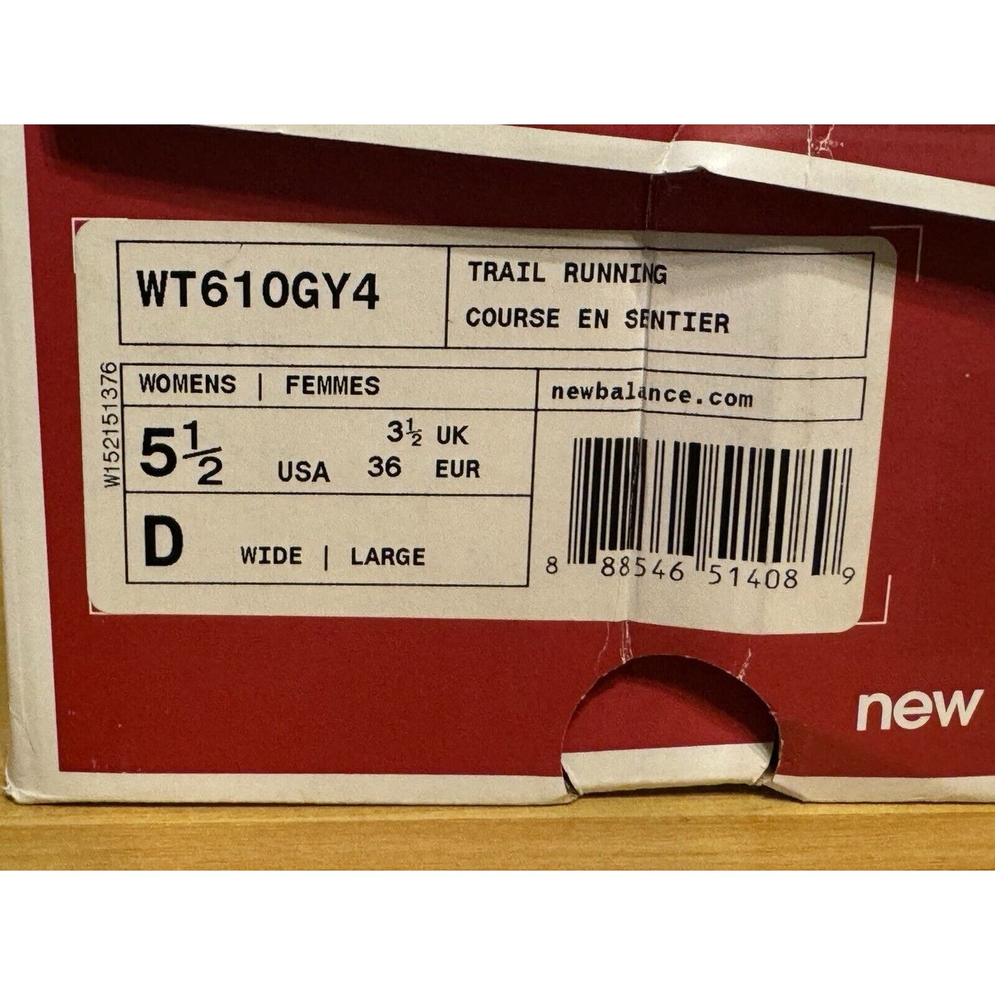 New Balance 610v4 Trail Women’s Sneaker Size 5 1/2 D Grey Green New!