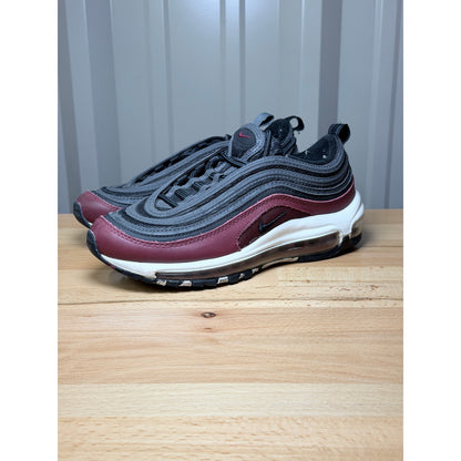 Nike Air Max 97 GS Anthracite Team Red 921522 690 Size 5.5y