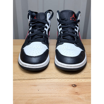 Nike Air Jordan 1 Mid Chile Red / White / Black 554725 075 GS Size 4.5y