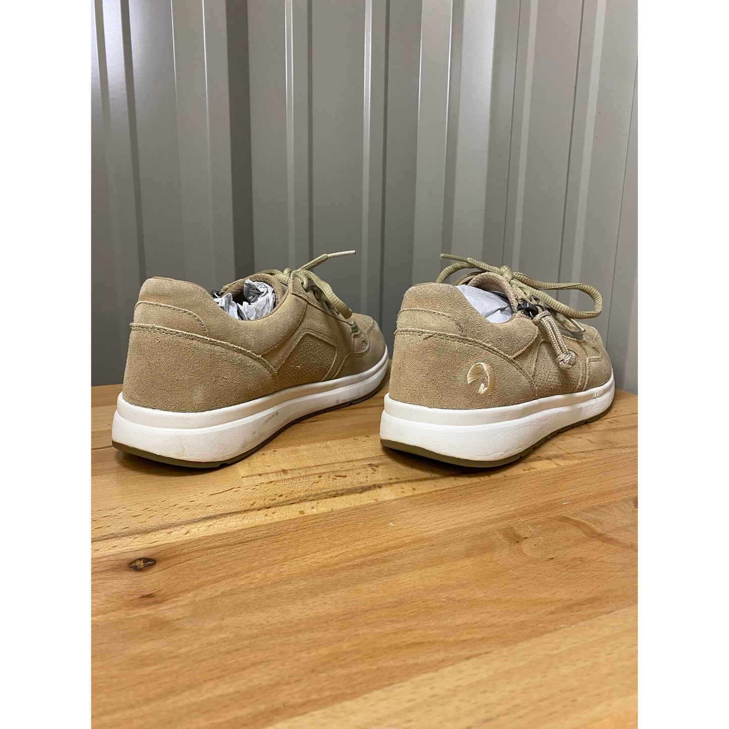 Billy Footwear Comfort Joggers Wraparound Zipper Women's 8 Wide Beige