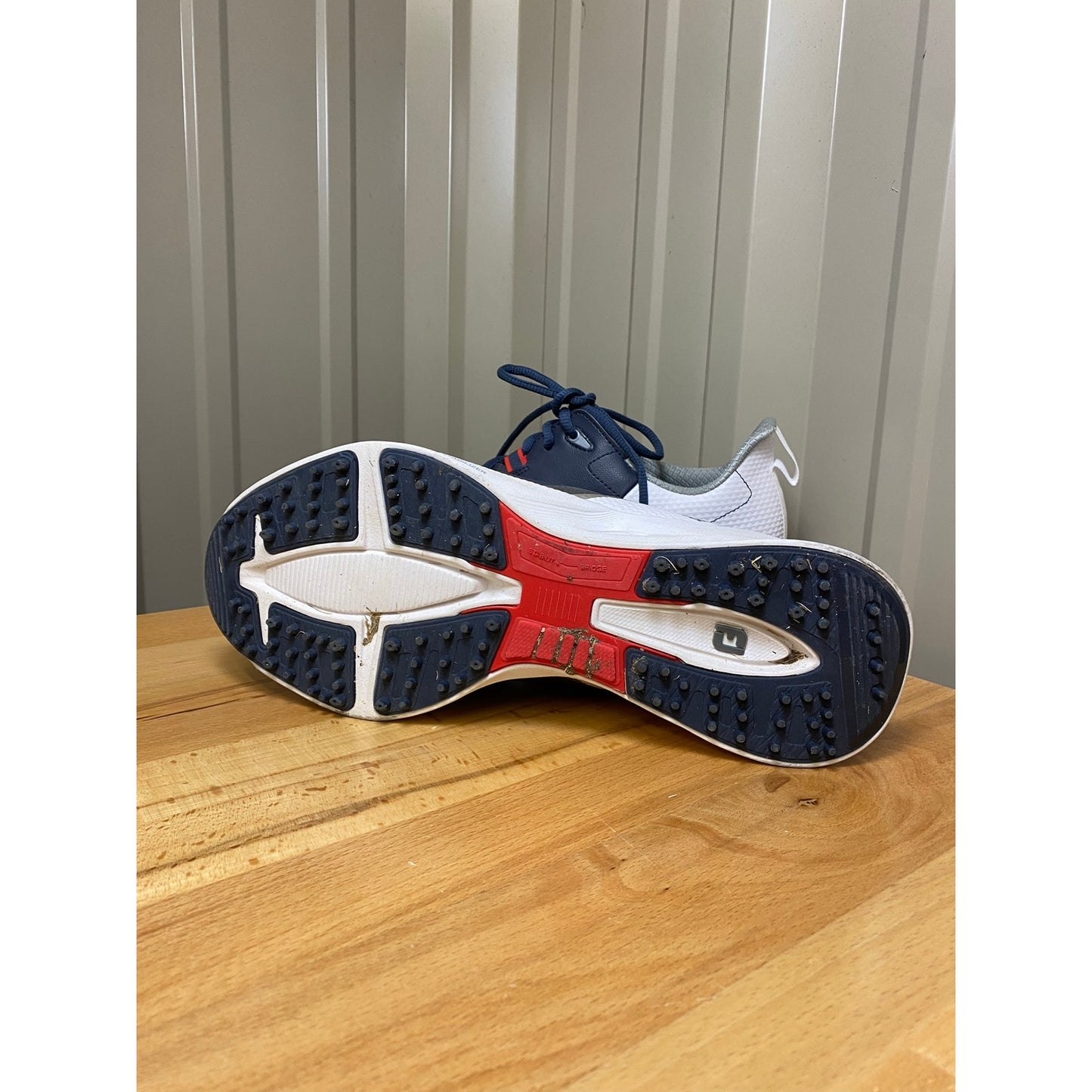 Foot Joy Fuel Men's Size 7.5 Wide Navy/White Golf Shoe