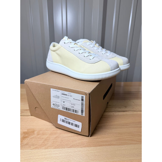 Ecco Soft Zero Women’s Sneakers Straw Limestone EU 37 US Size 6-6.5