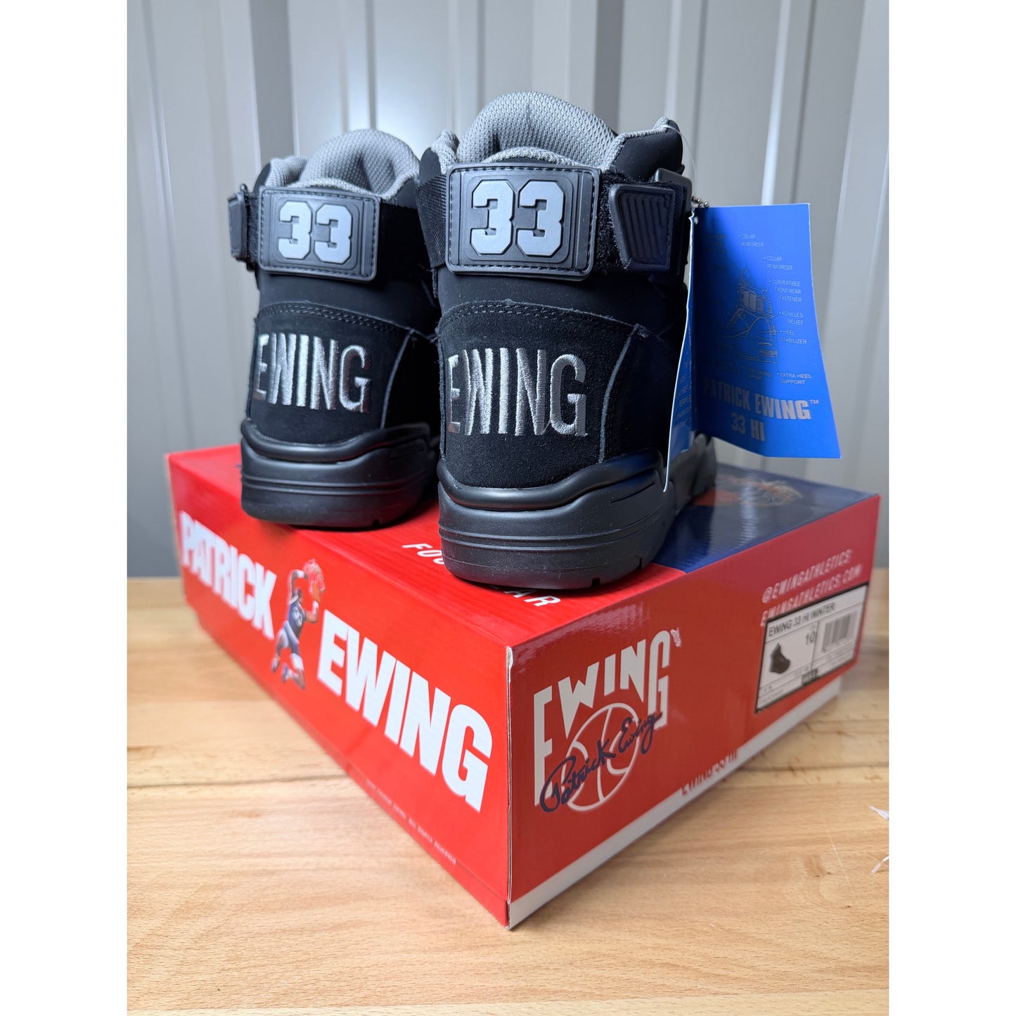 Ewing Athletics Patrick Ewing 33 Hi Winter Waterproof Black Size 10 Men’s New!
